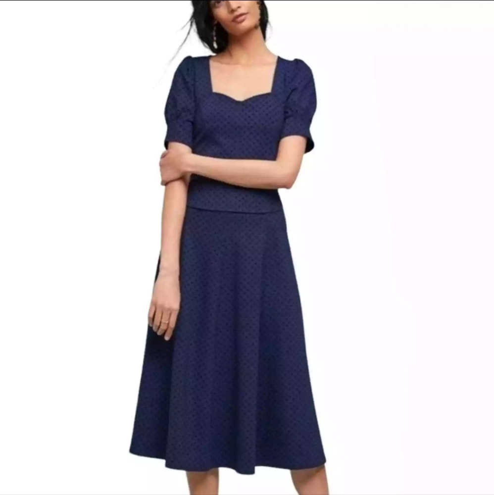 Anthropologie Maeve Sevigny Midi Dot Skirt Size 4